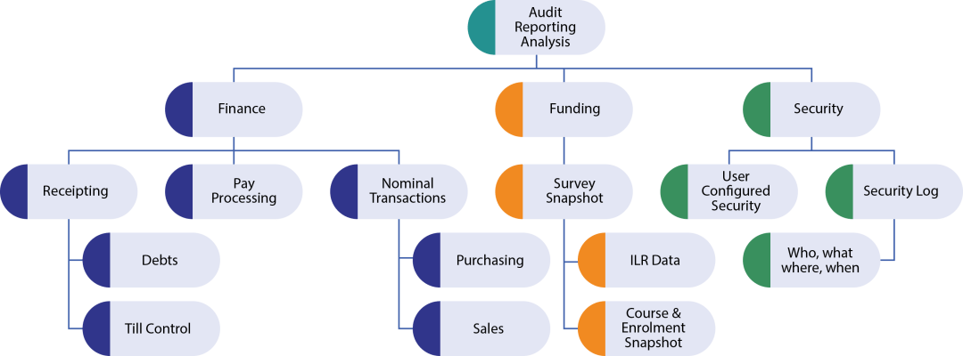 TERMS Audit and Financial Controls with full transaction logging, etc.
